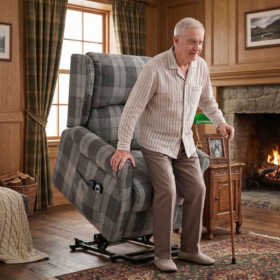 image 1 of HOMCOM Power Lift Recliner Chair with Vibration Massage and Heat, Grey