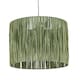 image 2 of Set of 2 Raffia - Green 28cm Straw Pendant or Lamp Shades | Green | Medium | 1