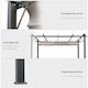 image 5 of Outsunny 3x3(m) Pergola Gazebo Sun Shade Shelter Aluminium Garden Canopy, Brown