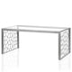 image 1 of Juliette Glass Top C. Table Silver Temp. Glass Silver | Silver