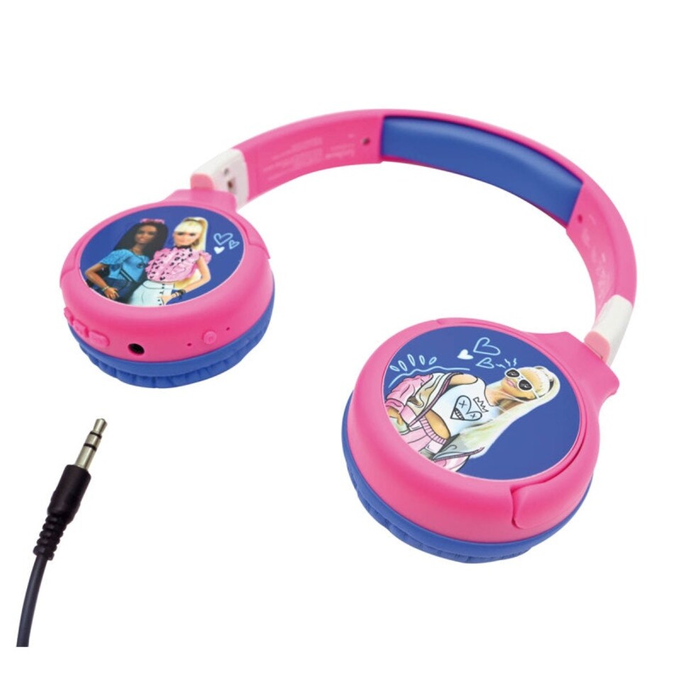 image 1 of Lexibook HPBT010BB Barbie Bluetooth & Wired Foldable Headphones