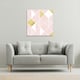 image 2 of Pink & Gold Geometric (Canvas Print) 127 x 127 x 4cm