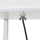 image 8 of HOMCOM Floor Lamp Reading Lamp with 3-Tier Storage Shelf for Home Office White