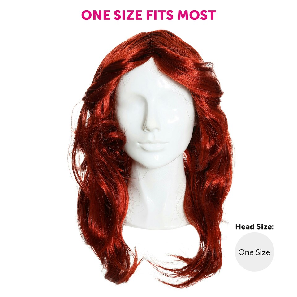 image 1 of Ladies Ginger Flick Wig – 70s Style Fancy Dress Hairpiece for Retro Costumes N/A | One Size