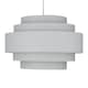 image 2 of Pair of Light Grey 5 Tier Light Shades | Grey | Large | 2