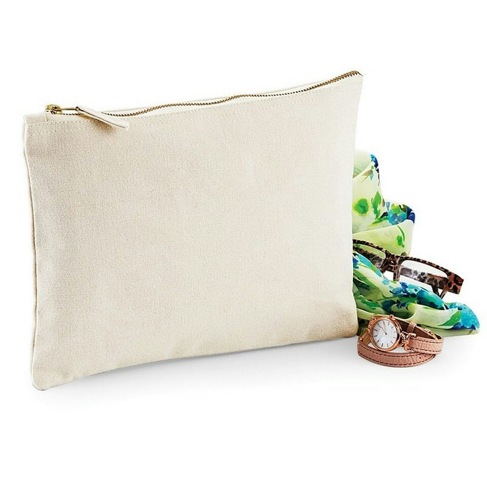 image 1 of Westford Mill Canvas Accessory Case - Natural - L (UTRW4674) Cream