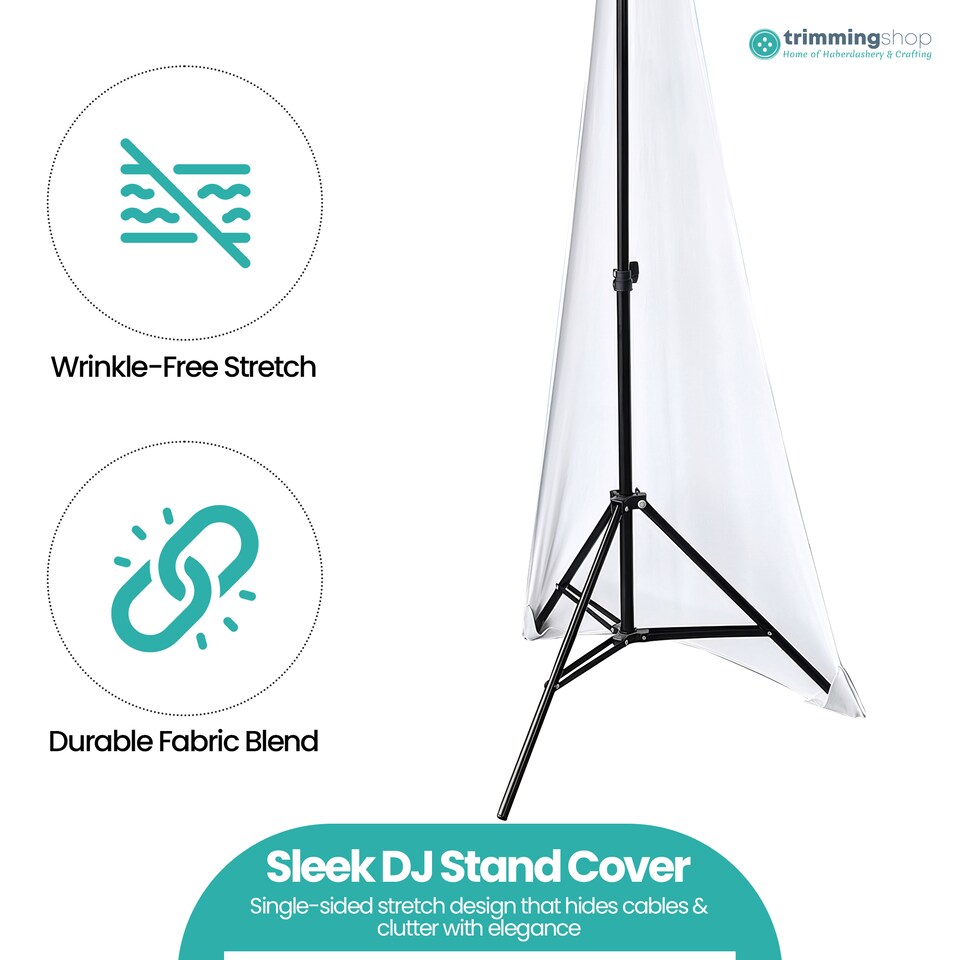 image 1 of Single-Sided Stretch Tripod Speaker DJ Stand Cover - Pack of 10