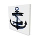 image 1 of Anchor Deep Blue (Canvas Prints) | Cream