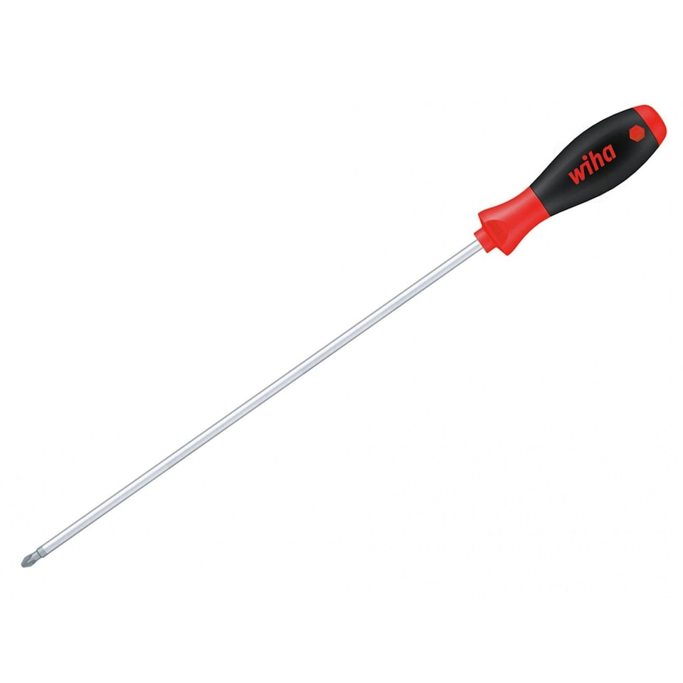 Wiha Softfinish Screwdriver, Phillips Tip - Multi Colour - PH2 x 300mm