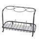 image 4 of House of Home Freestanding Hair Dryer & Straighteners Holder Storage Stand Cable Tidy in Black