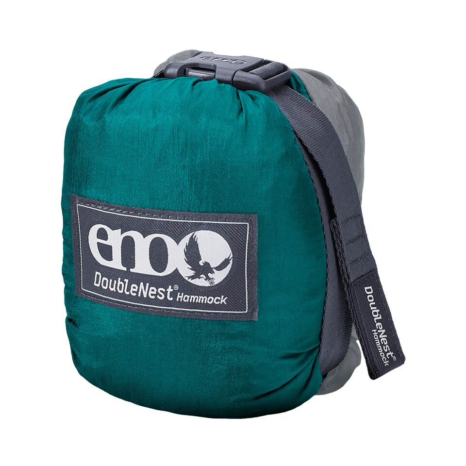 image 1 of DoubleNest Hammock - Lightweight Durable Portable Camping Hammock | Grey | Grey