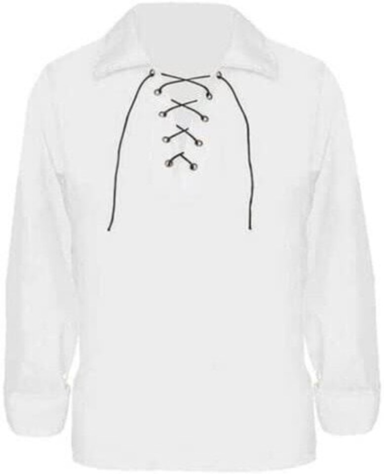 image 1 of White Gothic Shirt | White | L