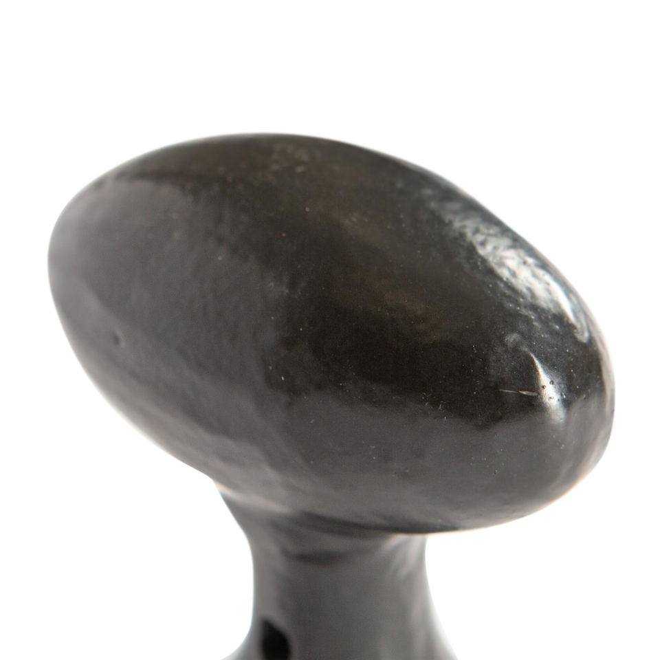 image 1 of Hammer & Tongs Oval Rim & Mortice Door Knob - W60mm - Black | Black | Black