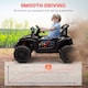 image 4 of AIYAPLAY Kids Ride on Car, 12V Battery Powered Electric Truck with Remote Control, 4 Suspension Wheels, Horn, Lights, Music, USB, for Ages 3-5 Years, Black