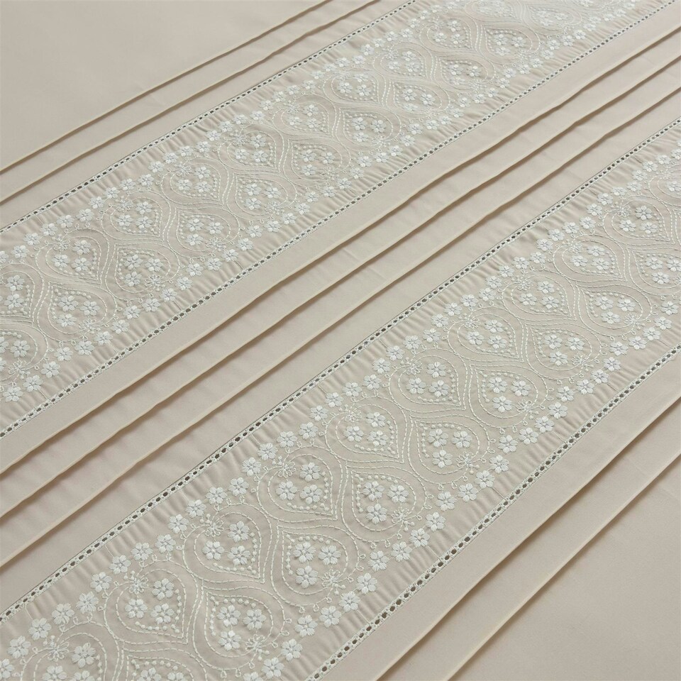 image 1 of Lottie Natural Duvet Cover Set Cream | Single