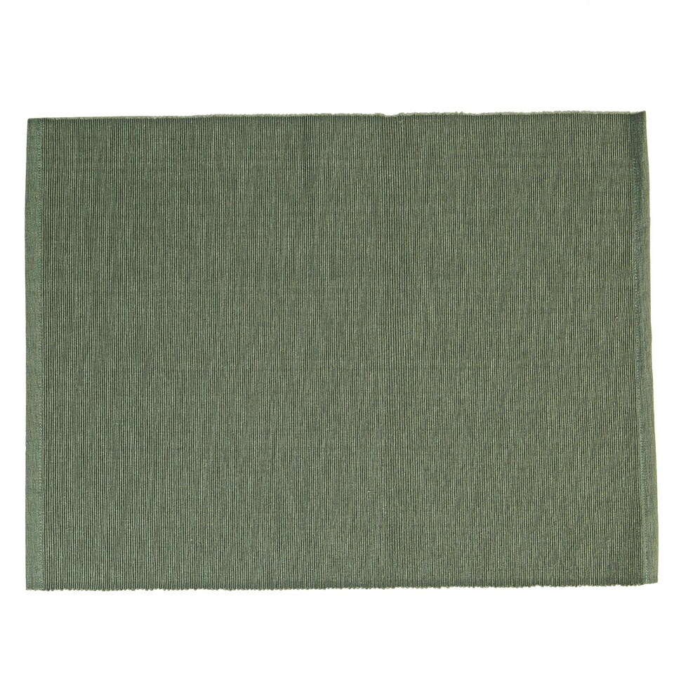 image 1 of Nicola Spring Cotton Fabric Placemats - Green - Pack of 6