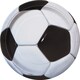 image 1 of Pack of 8 3D Football Soccer Round 7" Dessert Plates
