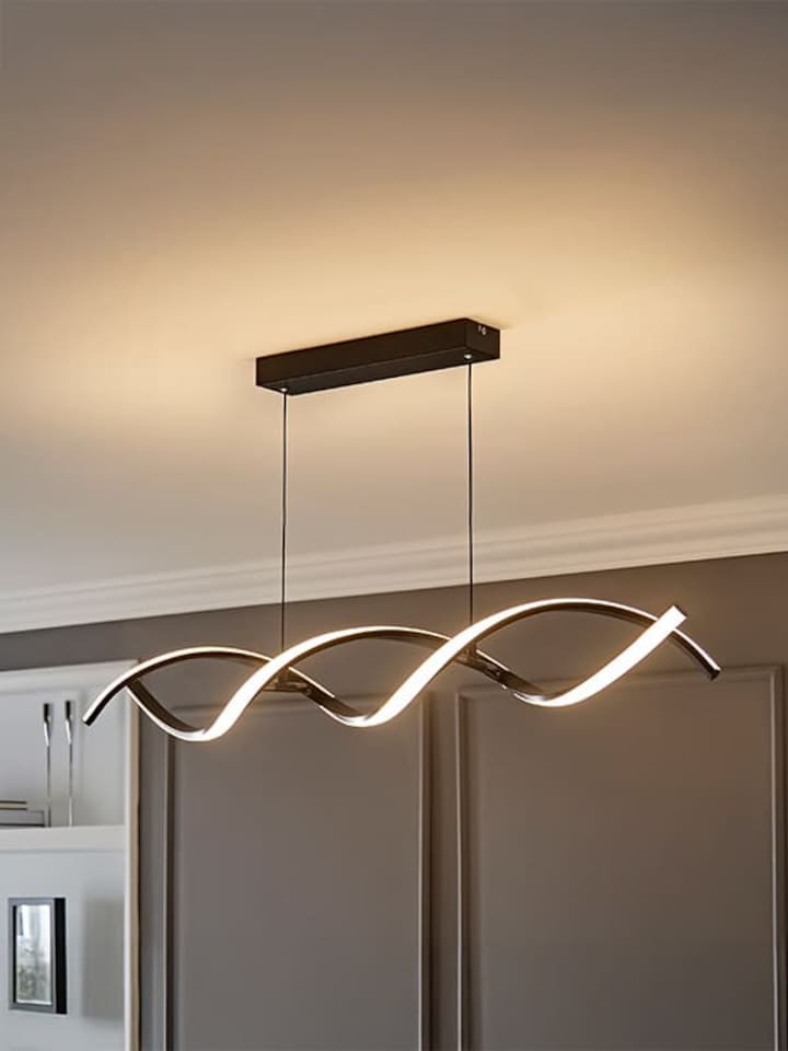 image 1 of ValueLights Infinity Black Double Twist Integrated LED Ceiling Light | Black
