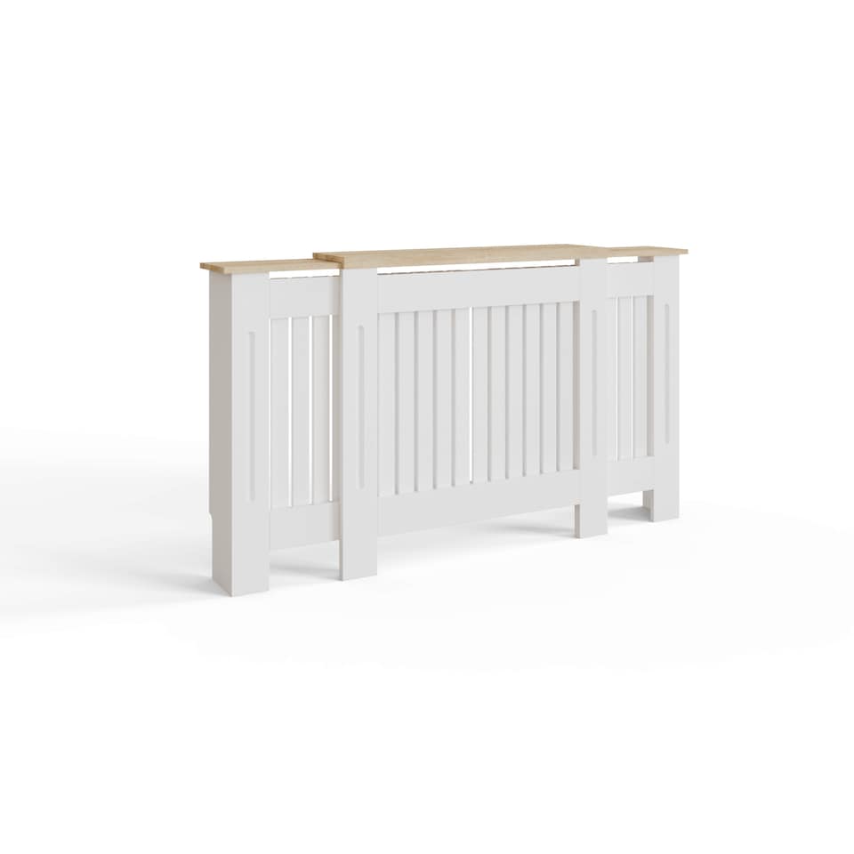 image 1 of Longslow Adjustable Radiator Cover | White | White