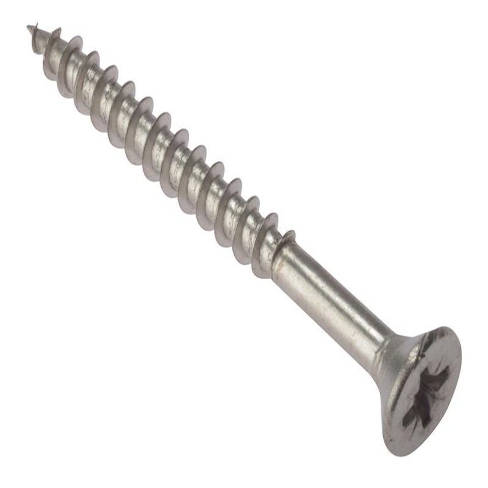 Forgefix Multi-Purpose Pozi Screw Csk St Stainless Steel 5.0 X 50Mm Box 200