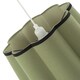 image 5 of Olive Green Linen Scallop Drum Lamp Shade with Black Cotton Trims | Green | Olive Green | 1