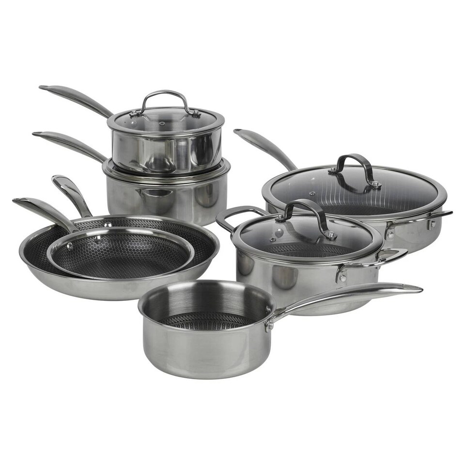 image 1 of 7 Piece Stainless Steel Non Stick Induction Cookware Set