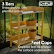 image 9 of Oypla Wooden Potting Table Flower Plant Workbench Garden Greenhouse Brown