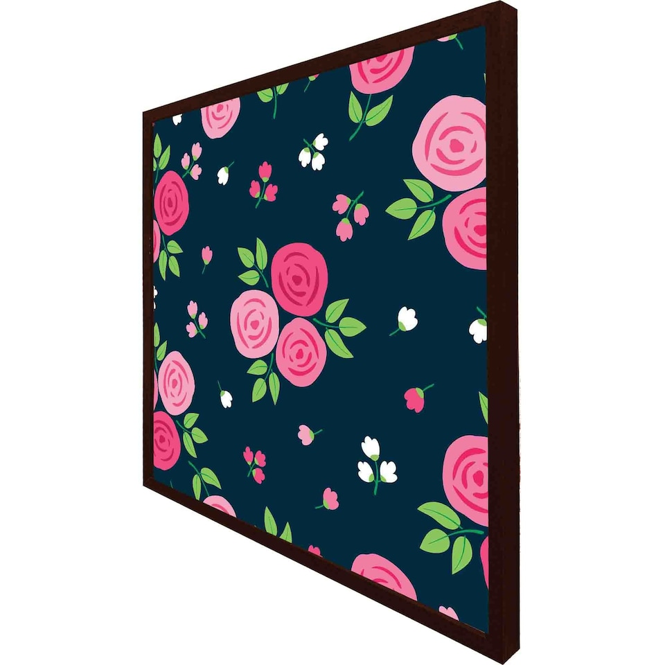 image 1 of Rose bud pattern (Picutre Frame) Brown | Oak | XS