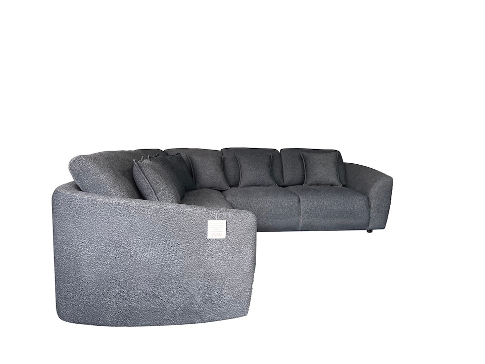 image 1 of The Veneto 5 Seater Lounger Sofa in Dark Grey or Cream | Cream | One Size