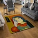 image 2 of thinking woman (Rug) Orange | M