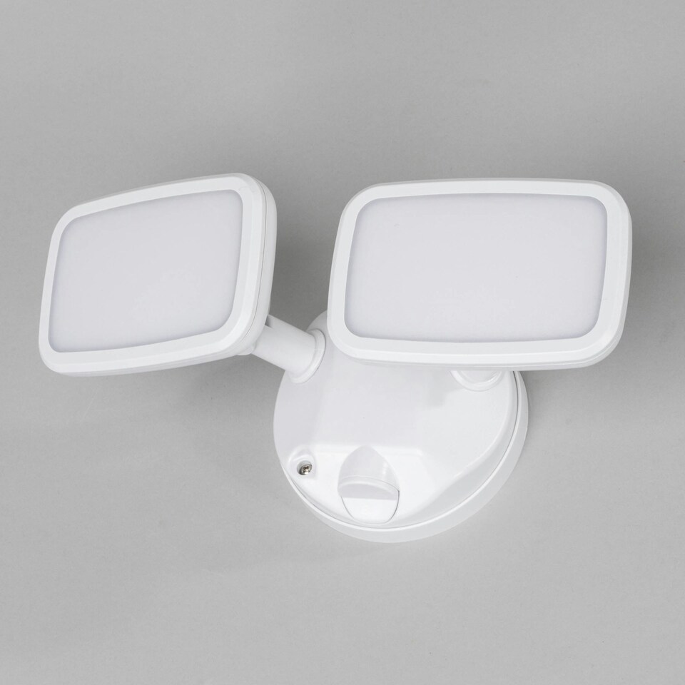 image 1 of BHS Twin Wilson Outdoor Flood Light, White