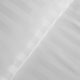 image 4 of OHS Satin Stripe Hotel Quality Duvet Cover and Pillowcase Set, King - White