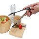 image 4 of Interiors by Premier Black Silicone and Stainless Steel Tongs, Heat-Resistant Grip for Safe Cooking, Non-Stick Friendly Design