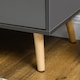 image 8 of HOMCOM Sideboard Kitchen Cupboard w/ Adjustable Shelves, Double Doors Dark Grey | Grey | Dark Grey