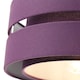 image 3 of Contemporary Quality Purple Linen Fabric Triple Tier Ceiling Pendant Light Shade | Purple
