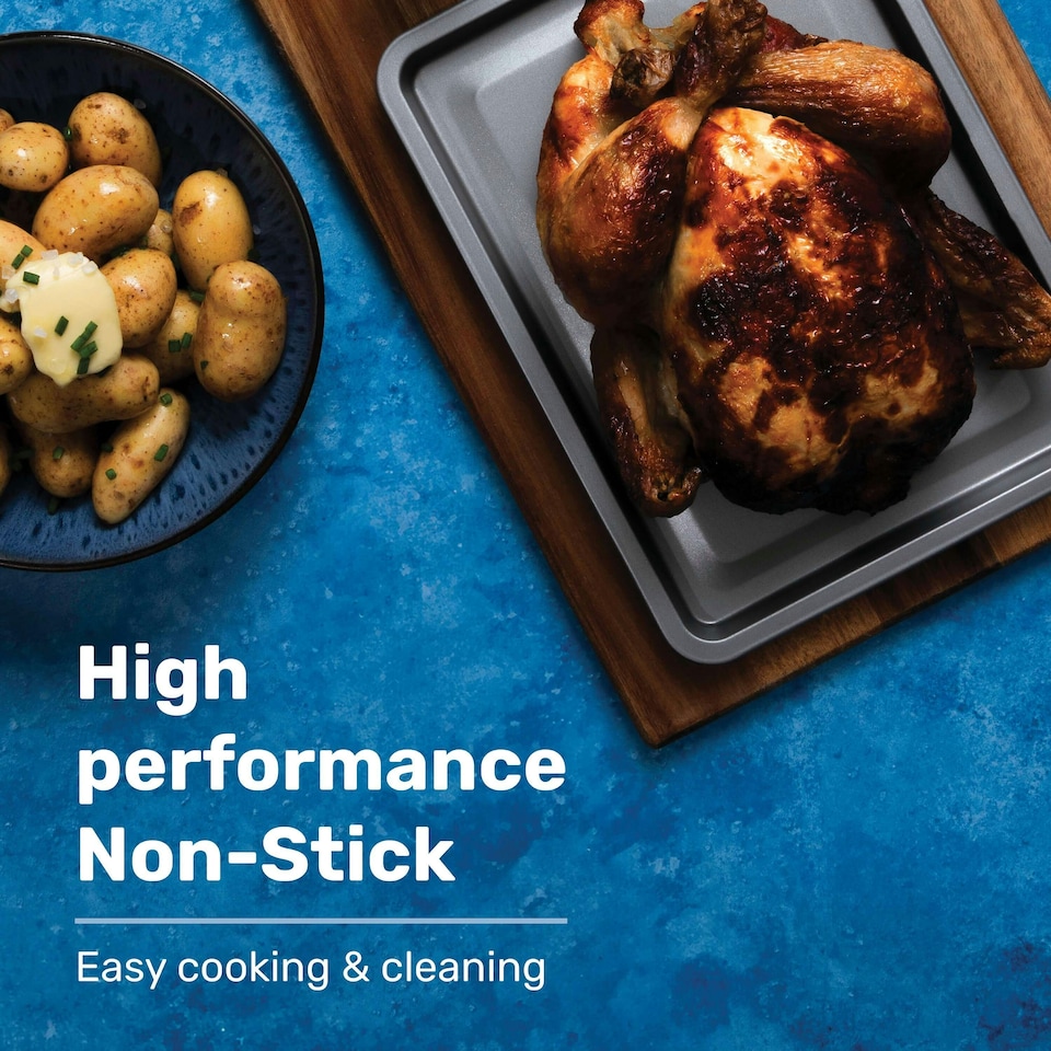 image 1 of BetterWare Air Fryer Accessories Set of 2 x 15cm Square Tins