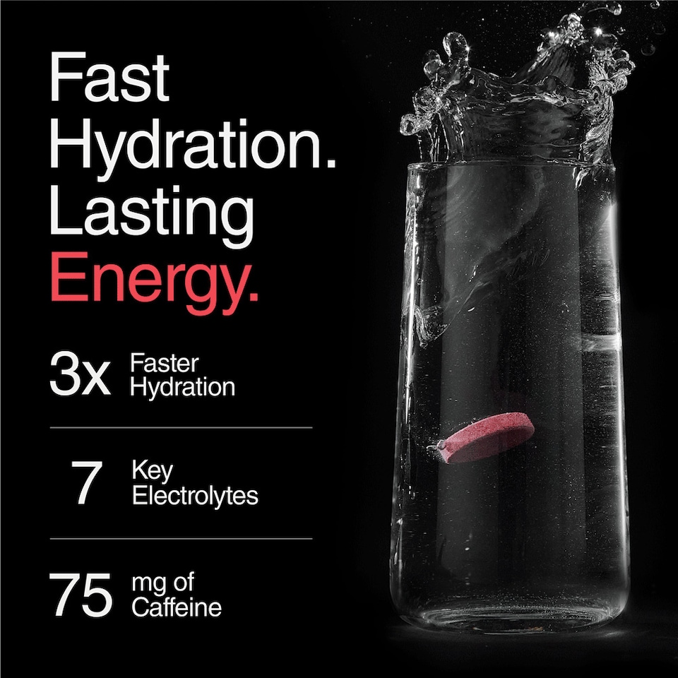 image 1 of Phizz Cherry Caffeine + 3-in-1 Hydration, Electrolytes and Vitamins Effervescent (60 Tablets)