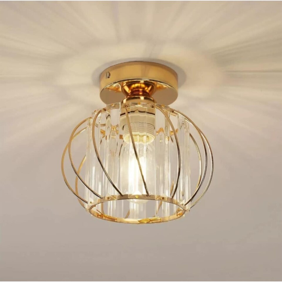 image 1 of Modern Flush Mounted Ceiling Light Gold