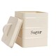 image 4 of Harbour Housewares Vintage Metal Kitchen Sugar Canister - Cream