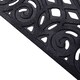 image 3 of Nicoman Victorian Style Rubber Outdoor Door Mat Black 75 x 44cm
