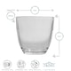 image 3 of Duralex Gigogne Glass Tumblers - 220ml Drinking Glasses for Water, Juice - Pack of 6 Clear