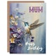 image 1 of Hummingbird Flowers Painting For Mum Birthday Card