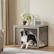 image 7 of Yaheetech 96 cm W Dog Crate Furniture Brown | Rustic Brown