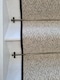 image 3 of Herringbone Mirage Grey Stair Runner with 100 % Wool Edge