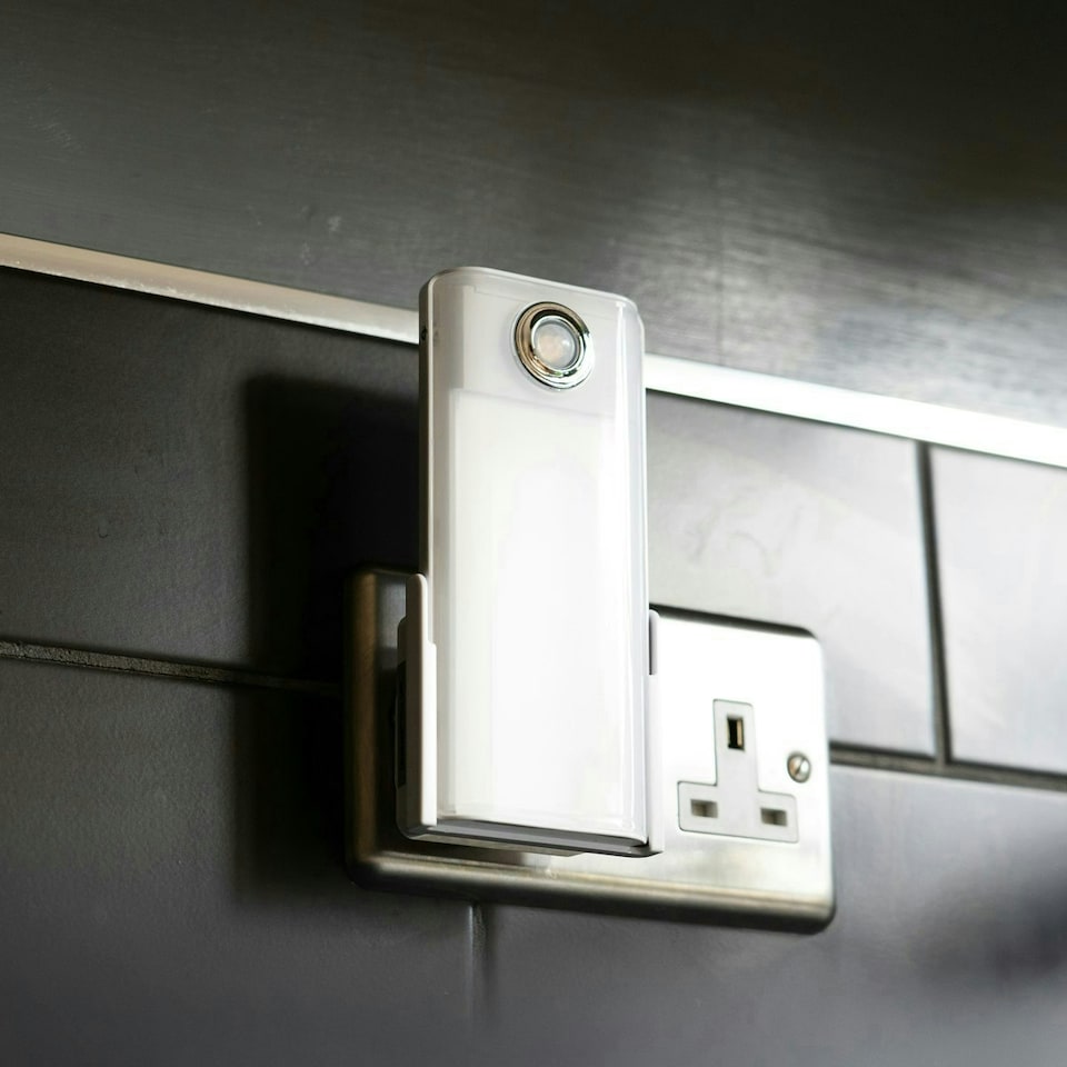 image 1 of Xtralite Duo Lux 3-in-1 Rechargeable LED Torch, Dual Nightlight with Motion Sensor and Dusk-to-Dawn Modes, and Automatic Power Failure Light