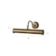 image 6 of ValueLights Traditional Adjustable Twin Picture Wall Light In Antique Brass Effect Finish