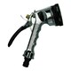 image 1 of Metal Hose Pipe Watering Spray Gun Nozzle 6 Function Rubber Non-Slip Grip