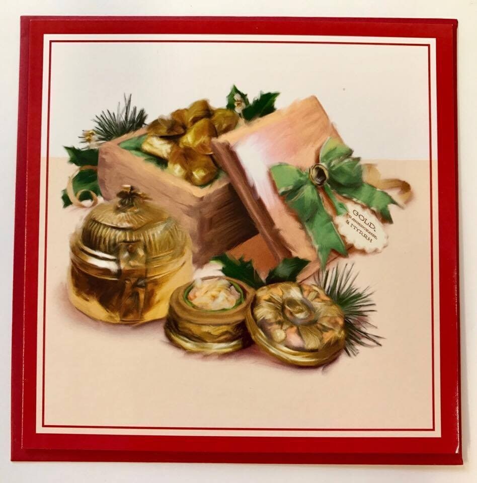 image 1 of Pack of 6 Traditional Design Christmas Blessings Cards