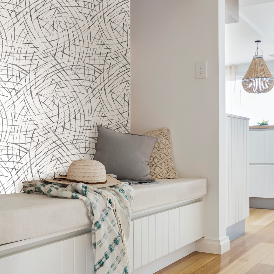 image 1 of NuWallpaper NU3494 Imprint Peel & Stick Wallpaper, Black | Black | Black | 2.86m² | 1