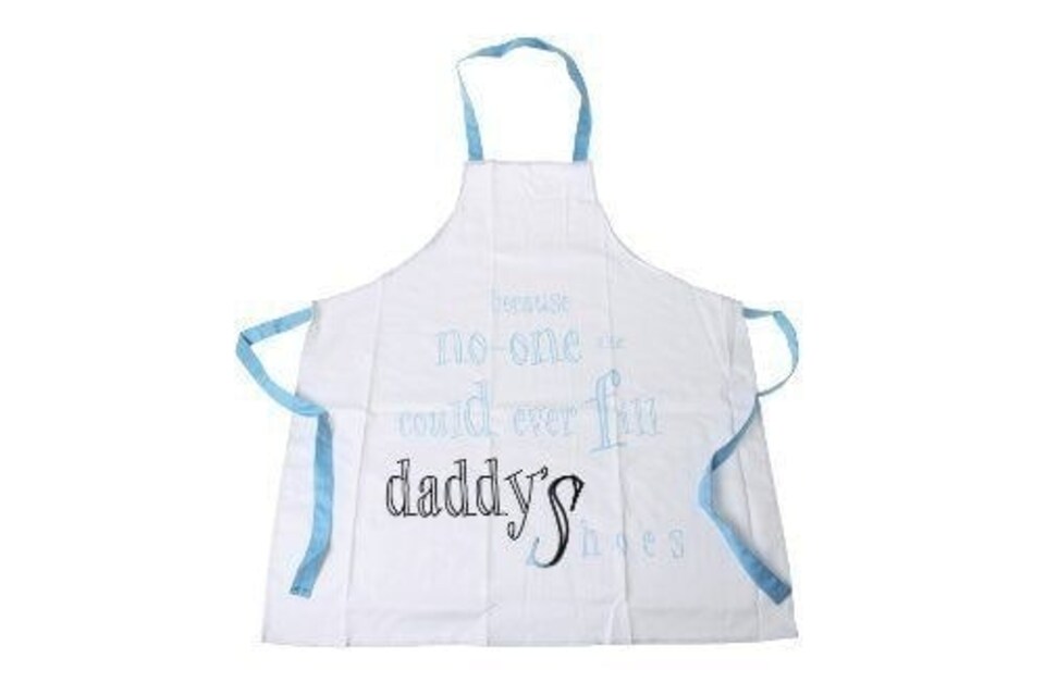 image 1 of Me to You Daddy Apron Printed with Because No One Could Ever Fill Daddy's Shoes